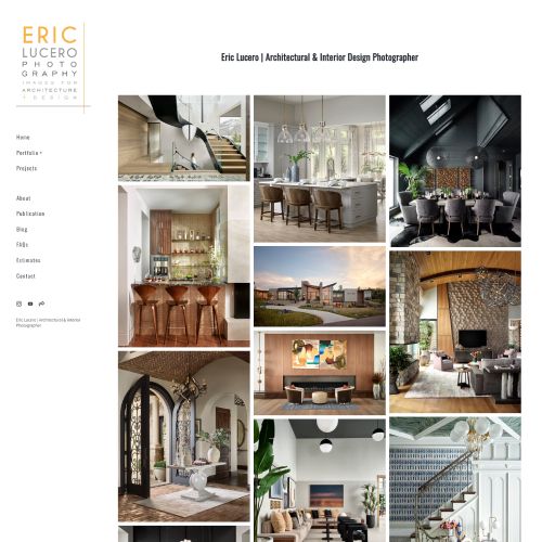 Exemplos de sites de portfólio de Eric Lucero