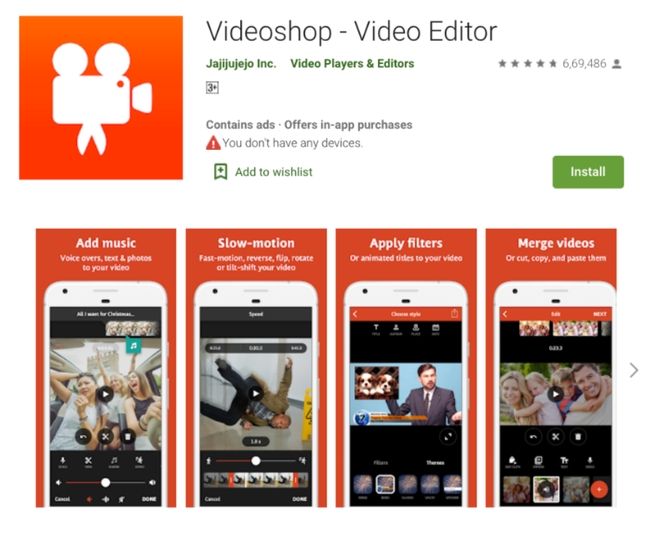 Videoshop - Video Editor