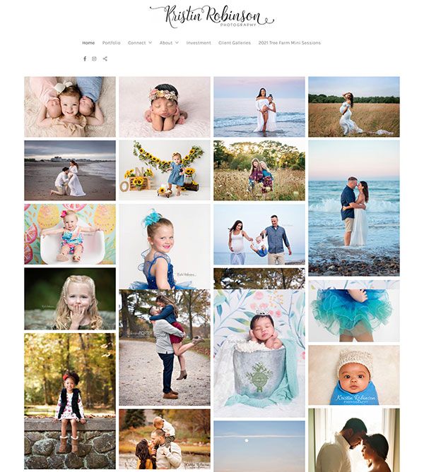 Kristin Robinson Portfolio Website Examples