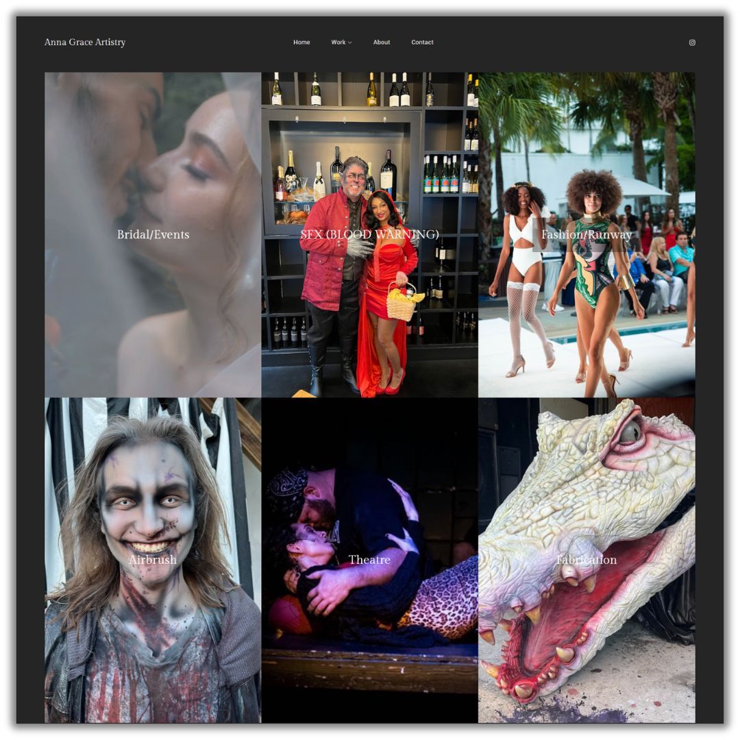 Anna Grace Arrington - SFX portfolio Website