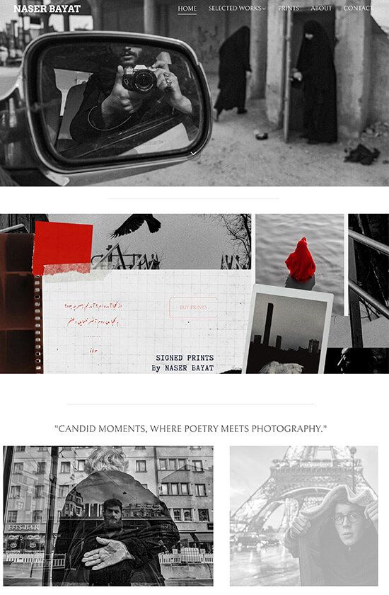 Best Black And White Portfolio Website Examples - Pixpa