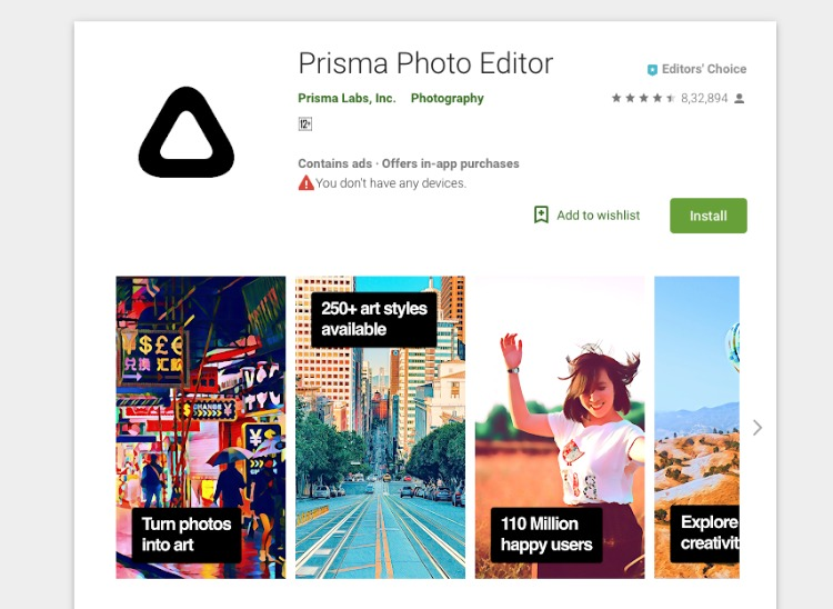 Prisma Photo Editor-app