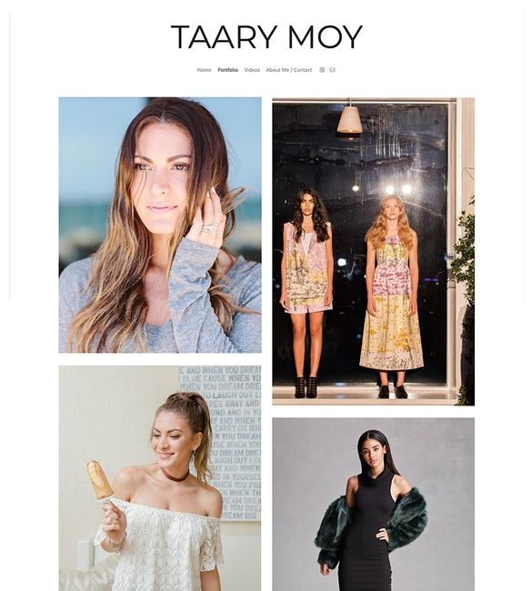 Witryna portfolio Taary Moy