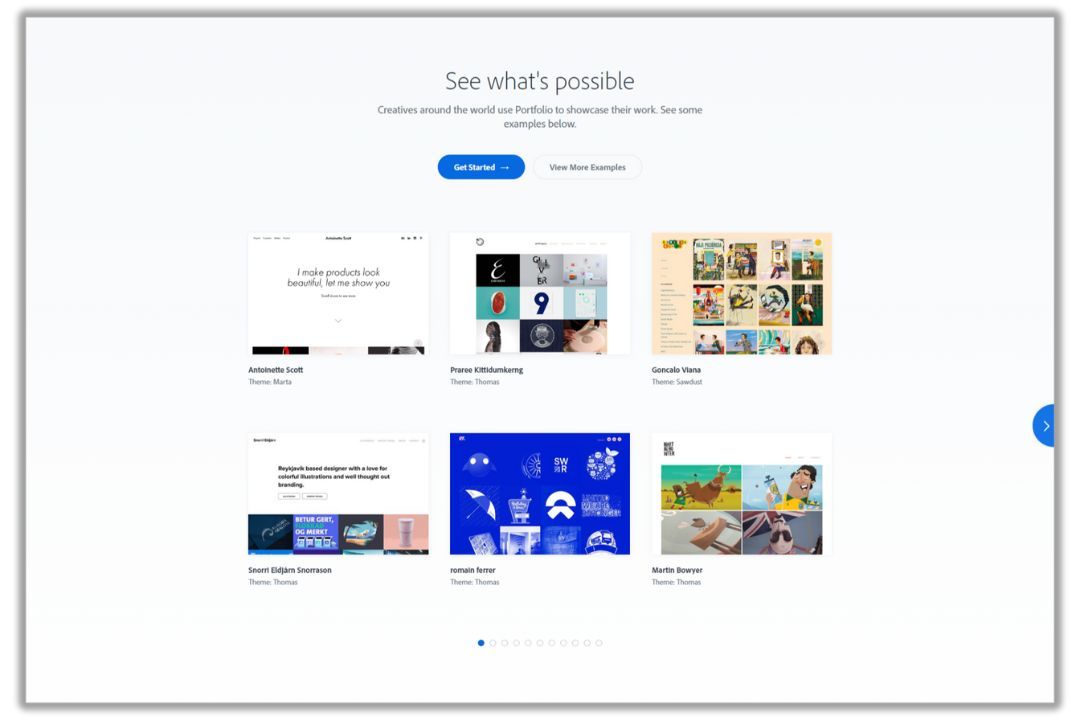 Adobe Portfolio Website Builder