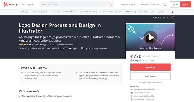 Logo-Design vom Konzept bis zur Fertigstellung – Udemy