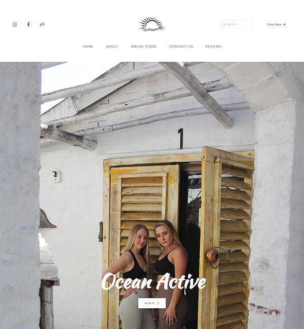 Ocean Active Portfolio Website Examples