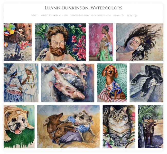 Photography Website Features
