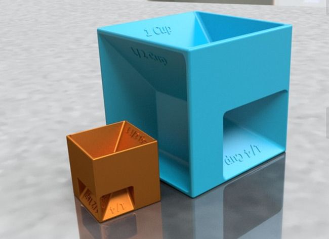 Cube de mesure Impression 3D