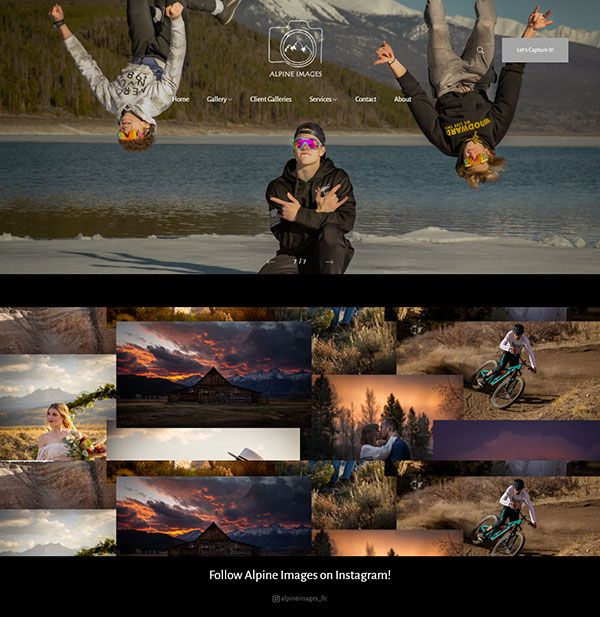 Zach Bertrand – Fotografie-Website aufgebaut auf Pixpa